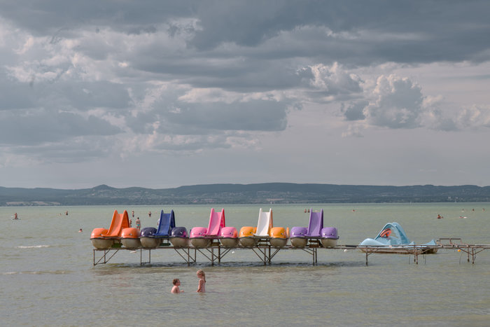 Kids at lake Balaton