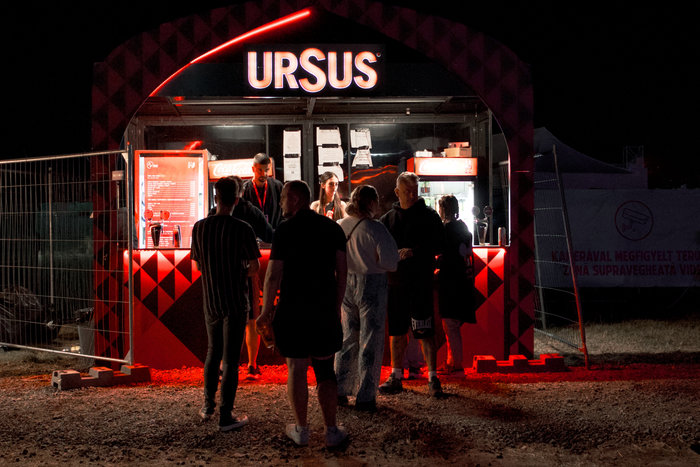 Servers at a music festival